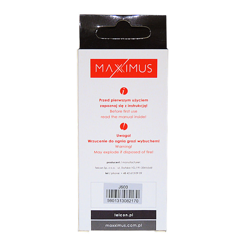 Bateria MAXXIMUS Samsung J600 1000mAh Li-ion AB483640BU