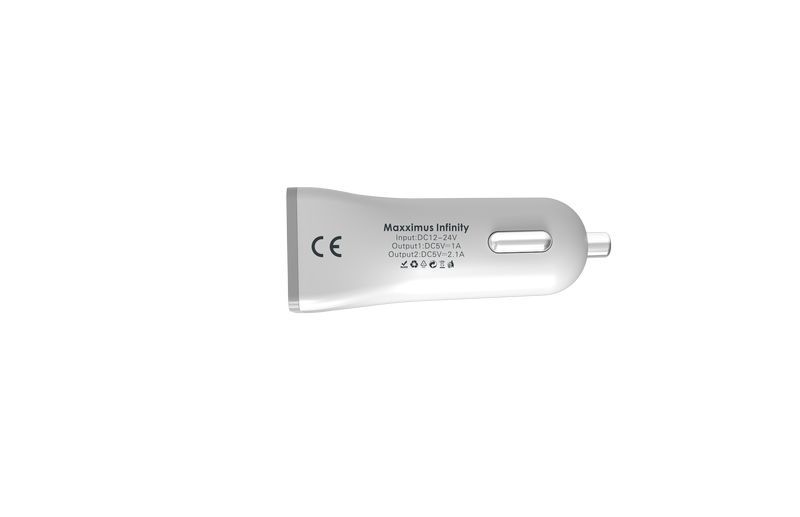 Ładowarka samochodowa Maxximus Infinity 2.1A Lightning, 2xUSB
