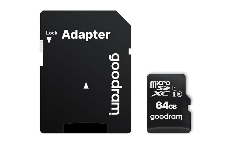 Karta MicroSD UHS I 64GB GOODRAM + Ad CL10 UHS + adapter