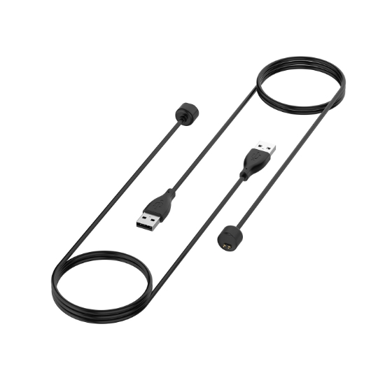 ŁADOWARKA USB MI BAND / SMART BAND 5/6/7 BLACK / CZARNY, 100CM