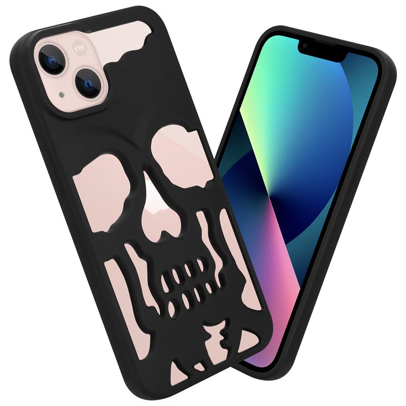 ETUI SKULL IPHONE 12 MATT BLACK / CZARNY