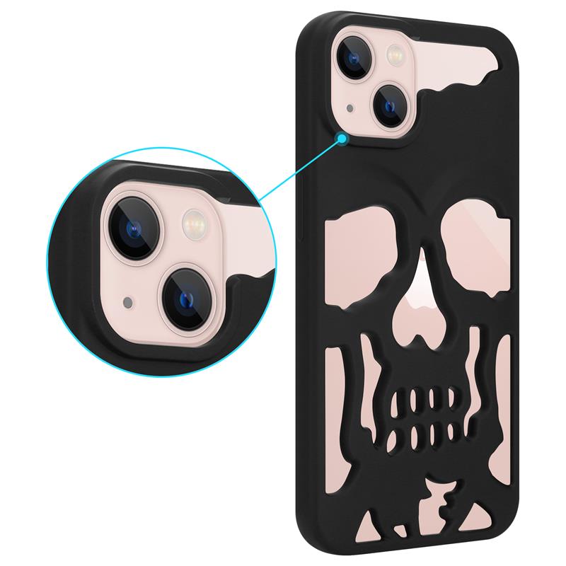 ETUI SKULL IPHONE 14 PRO MATT BLACK / CZARNY