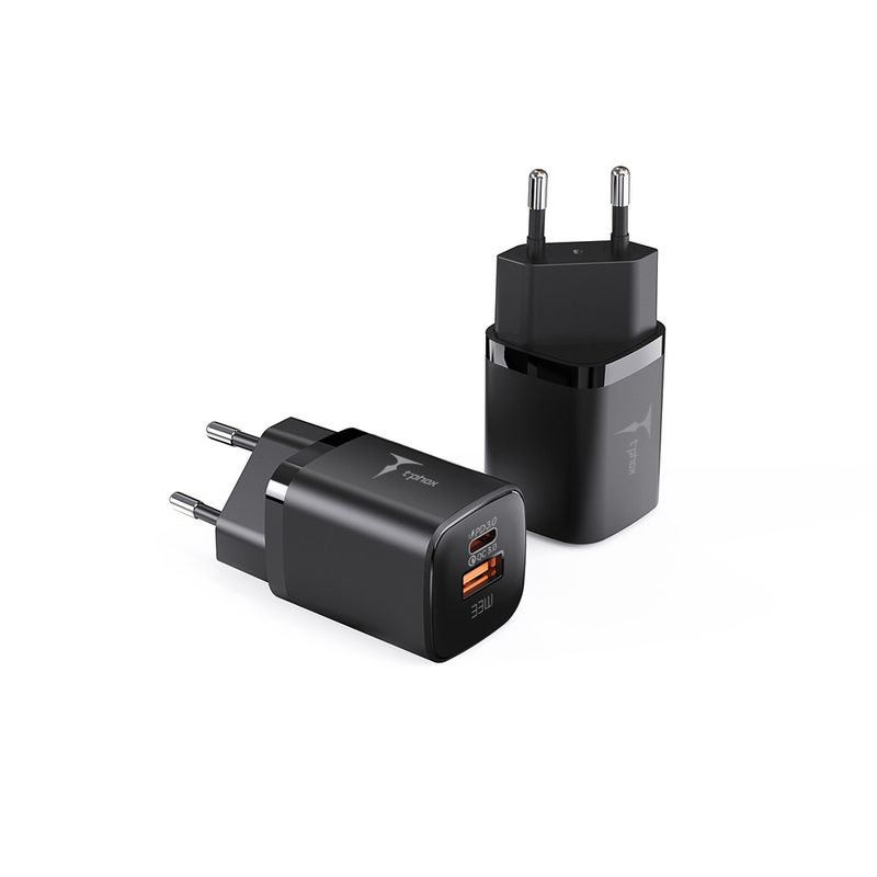 Ładowarka sieciowa T-PHOX HANDY SERIES 33W T-PP08 USB/USB-C BLACK