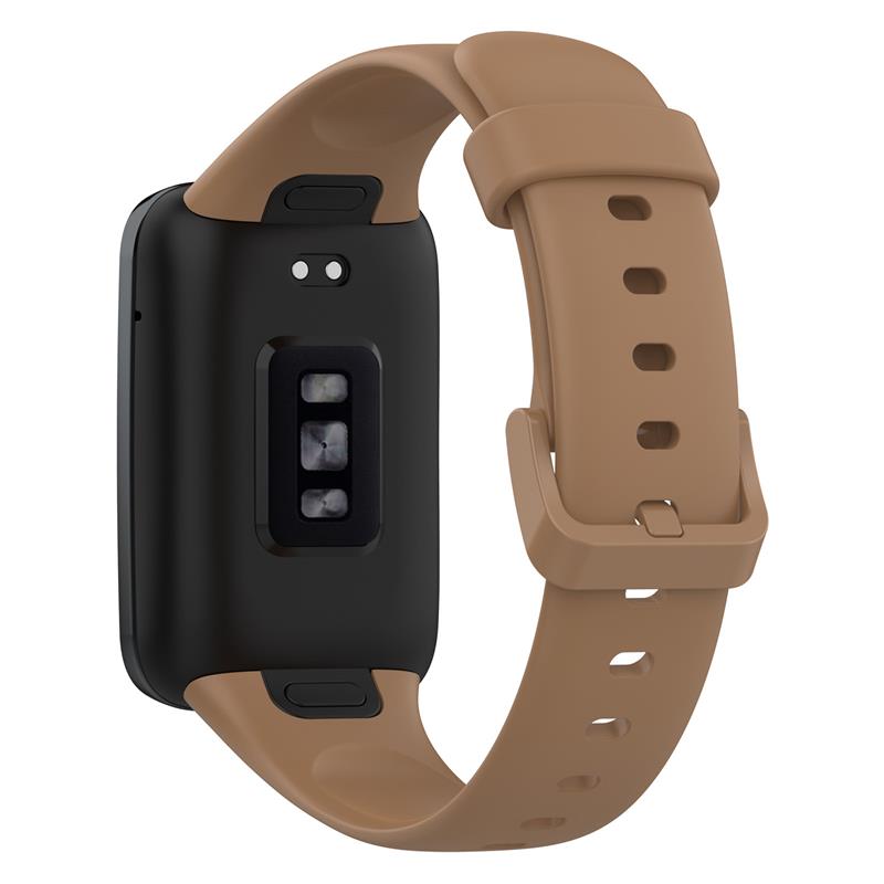 Pasek Silikonowy Mi Band 7 Pro / M7 Pro (3), BROWN / BRĄZOWY
