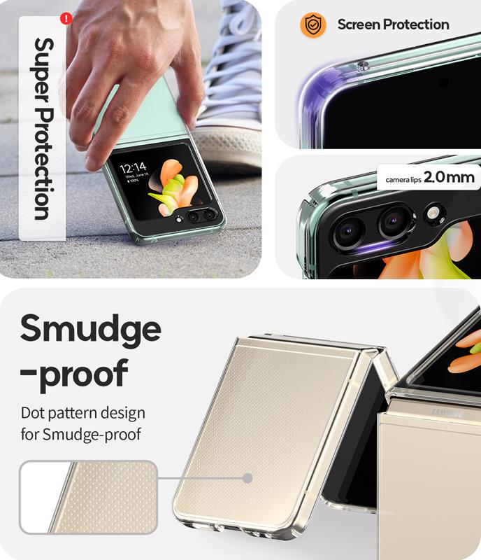 Mercury Hard PC Case Samsung Z Flip6 / Z FLIP7 FE, CLEAR / PRZEŹROCZYSTY