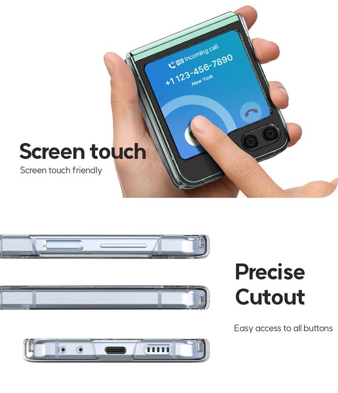 Mercury Hard PC Case Samsung Z Flip6 / Z FLIP7 FE, CLEAR / PRZEŹROCZYSTY