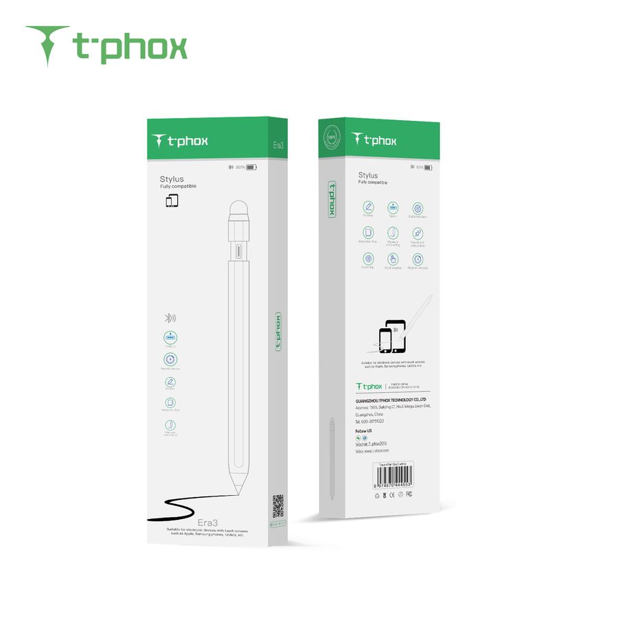 RYSIK T-PHOX ERA 3 FOR ALL DEVICE USB-C CHARGING/MAGNETIC CHARGING WHITE