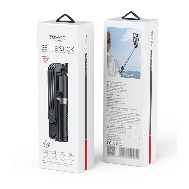 Yesido Selfiestick/Tripod Bluetooth SF22 +Pilot