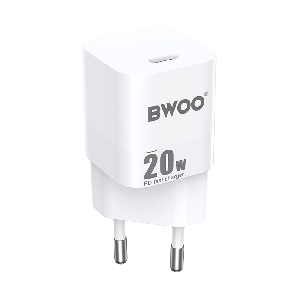 BWOO ładowarka sieciowa PD CDA155 USB-C 20W biała