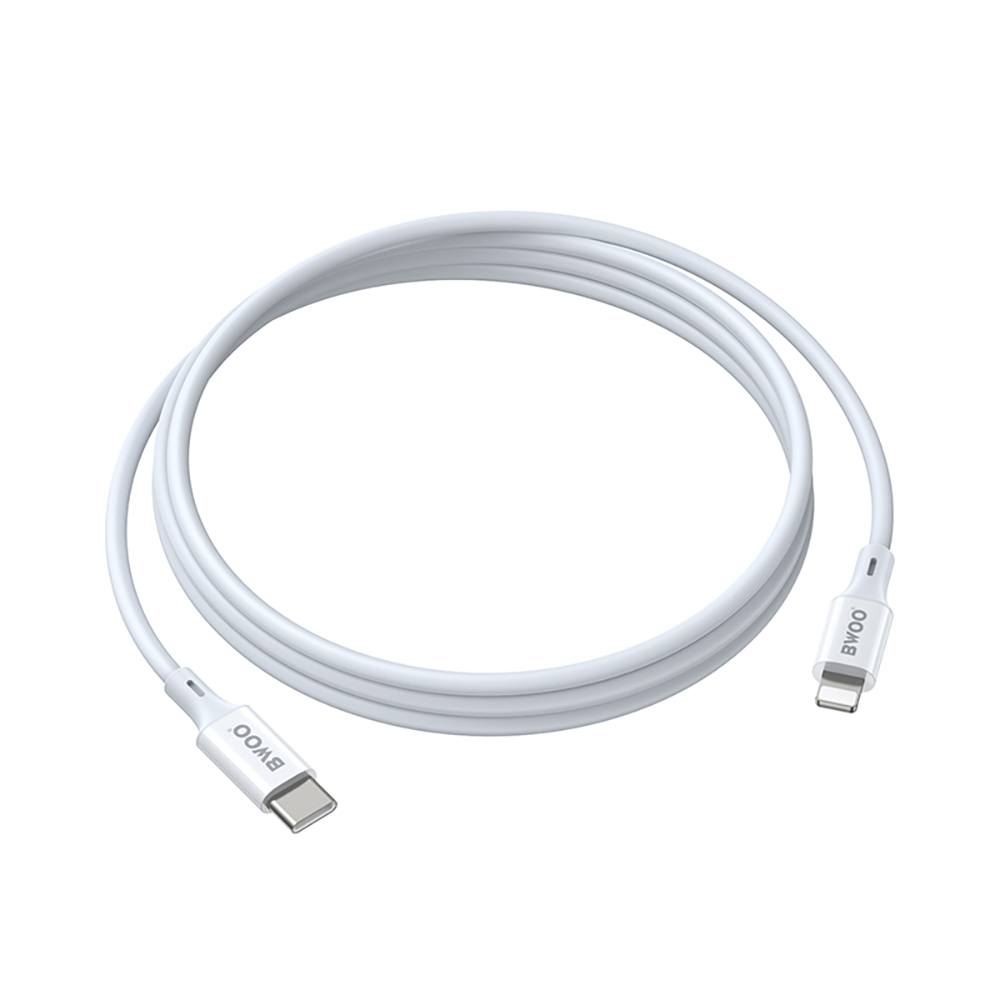 BWOO kabel USB-C - Lightning 1m 27W ABS + TPE X283 C-L biały
