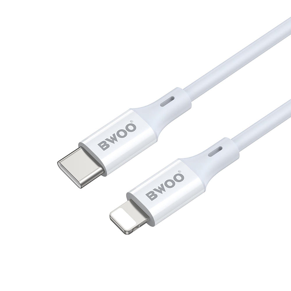 BWOO kabel USB-C - Lightning 1m 27W ABS + TPE X283 C-L biały