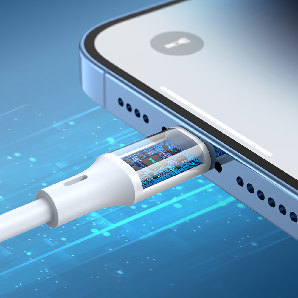 BWOO kabel USB-C - Lightning 1m 27W ABS + TPE X283 C-L biały