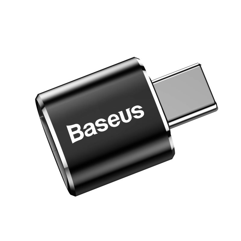 KOŃCÓWKA BASEUS TYPE-C TO MICRO USB BLACK, WEJ: MICRO WYJ: TYPE-C