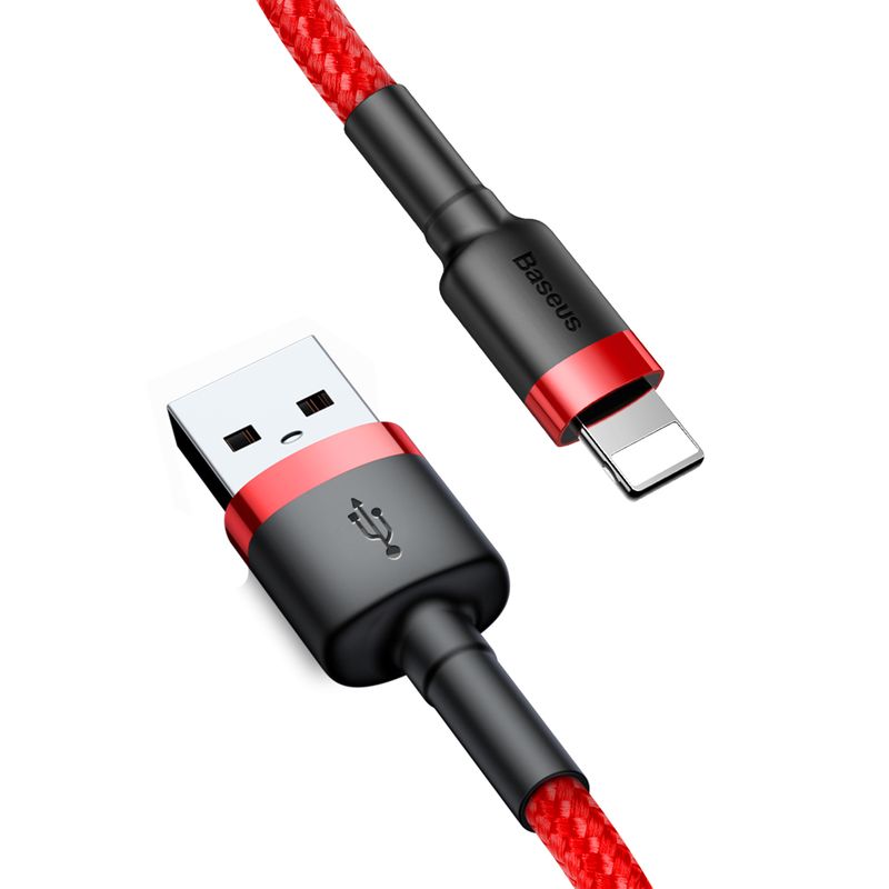 KABEL BASEUS CAFULE LIGHTNING RED/RED 1.5A, 2M